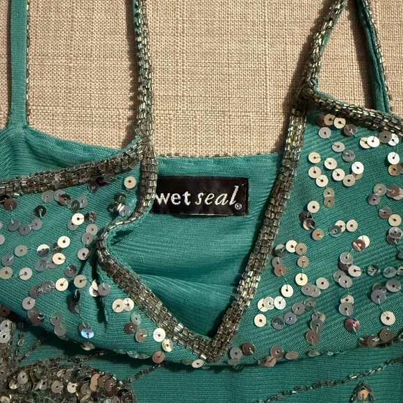 Vintage Wet Seal Sequin/Beaded Cami - Picture 3 of 7